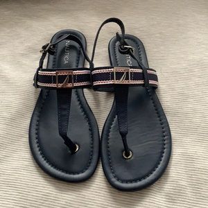 Navy Nautica Sandals